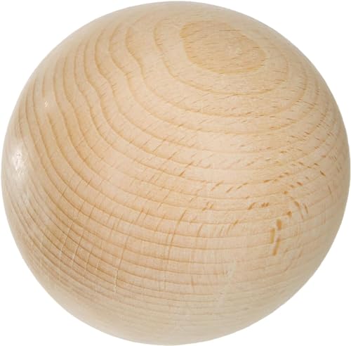 Rohholz-Kugel 8 cm aus Buchenholz, ungebohrt Holzkugel 80 mm, basteln, Deko von Generisch