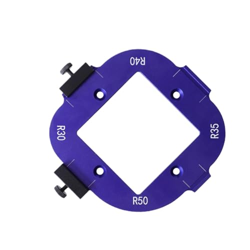 Router Corner Radius Template, 4 in 1 Aluminum Alloy Arc Angle Positioning Template, Wooden Board Arc Cutting Auxiliary Tool, Portable Corner Radius Positioning Jig for Precision Woodworking Projects von Generisch