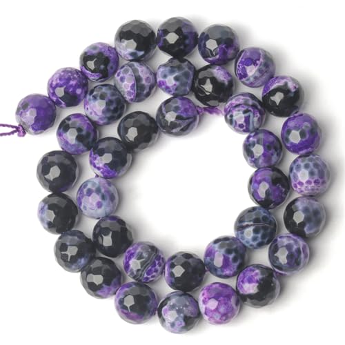 Runde lose Perlen aus Naturstein, blaue Achate, für Schmuckherstellung, 38,1 cm, 6/8/10 mm, DIY-Armbänder, Halsketten, 40 x 8 mm, 46 Stück Runde lose Perlen aus Naturstein, blaue Achate, für Schmuckherstellung, 38,1 cm, 6/8/10 mm, DIY-Armbänder, Halsketten, 40 x 8 mm, 46 Stück von Generisch