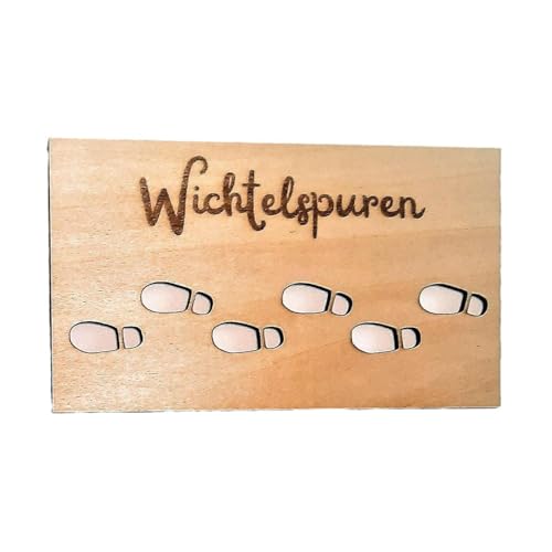 Schablone Fußabdruck Design Weihnachten Dekoration Stencil Fußabdruck DIY Modell Stencil Boden Dekoration Eingang Weihnachten Schablone Wichtel Fußabdruck Fenster Urlaub Stencil Design Impro von Generisch