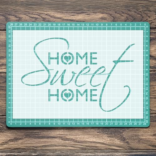 Schablone Home Sweet Home Vintage Shabby CHI Mylar Malerei Kunst Handwerk Airbrush von Generisch