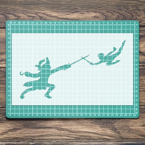 Schablone Peter PAN Haken Charakter Schwert Mylar Malerei Wandkunst Handwerk Airbrush von Generisch