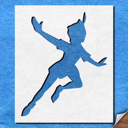 Schablone Peter Pan Flying Charactor Mylar Malerei Wandkunst Handwerk Airbrush von Generisch