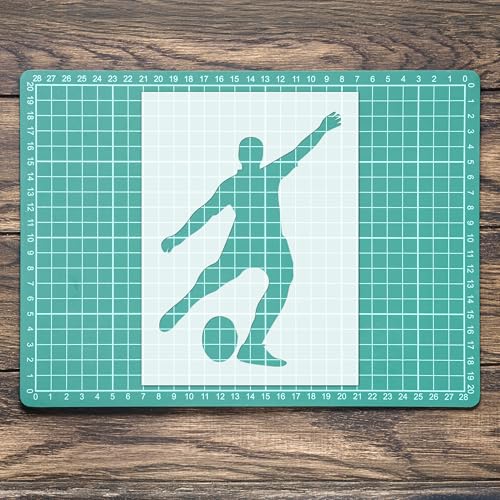 Schablone Rugby Kicking Passing Sports Mylar Malerei Wandkunst Handwerk Airbrush von Generisch