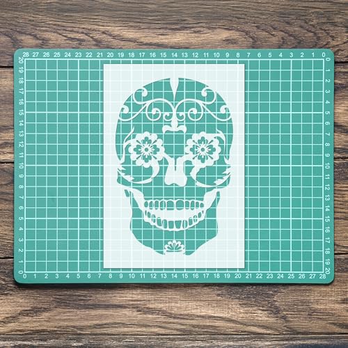 Schablone Sugar Candy Totenkopf Knochen Mylar Malerei Wandkunst Handwerk 2 Airbrush von Generisch