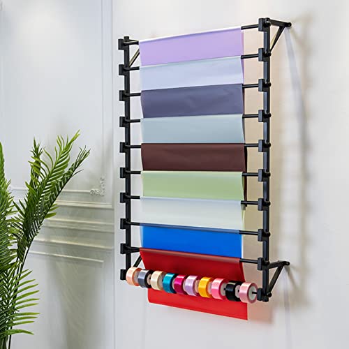 Schal- und Handtuch-Organizer – Wand- oder Tischhalter für Seidenschals, Geschenkpapier und Bänder – ideal für Zuhause, Hotels und Bastelshows von Generisch