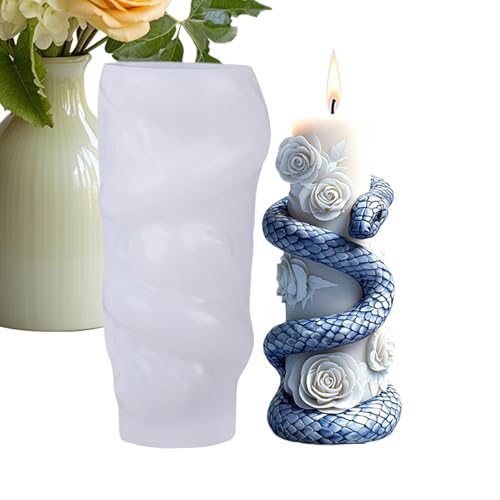 Schlange Kerze Silikonform Schlangenform Gießform Für Duftkerzen Bastelbedarf Resin Form D-IY Handwerk Geschenk Für Tierliebhaber Einfach Zu Entformen Schlange Kerze Silikonform Schlangenform Gießform Für Duftkerzen Bastelbedarf Resin Form D-IY Handwerk Geschenk Für Tierliebhaber Einfach Zu Entformen von Generisch