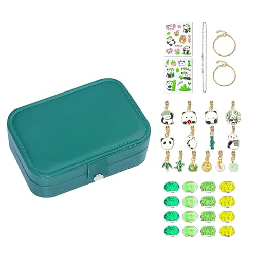 Schmuckherstellungsset für Kinder, Schmuckherstellungsset für Mädchen - Panda Charm Halskette Armband Kit,Schmuckherstellungsset für Halsketten, Armbänder, Perlen-Bastelset-Set, Kunst- und Bastelset f von Generisch