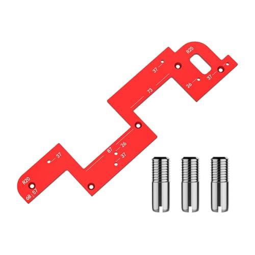 Schrankwerkzeuge für die Installation von Schränken,Schrank-Hardware-Vorrichtung - U-förmiges Schrankschlitzwerkzeug, Locher-Locator-Bohrführung,Praktisches Bohr- und Dübelführungs-Schranktür-Installa von Generisch