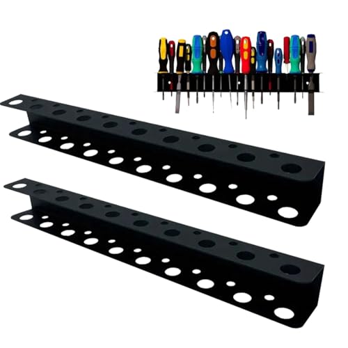 Schraubendreherhalter Wandmontage, Schraubendreherspeicher für Wand - Display Organizer Ständer für WRECHEN - Multi-Slot-Schraubendreherspeicherstand für Spanner, Erweiterungen, Ratschen, Zange von Generisch