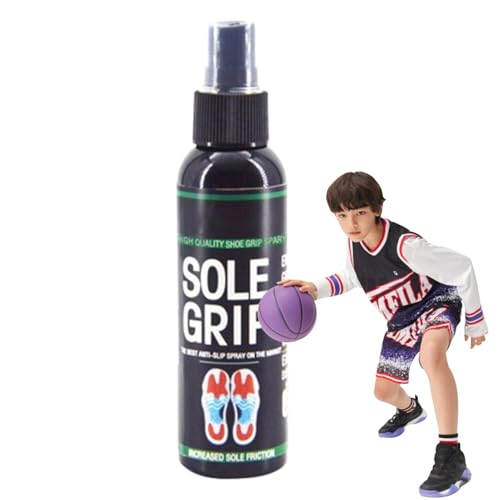 Schuh-Grip-Spray - Sportschuh-Griffspray | 118ML Natural Football Grip Spray | Anti-Rutsch-Grip-Boosts-Spray | Langanhaltendes Griffspray Für Basketballschuhe, Fester Sprühkleber von Generisch