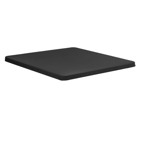 Schwarze quadratische Spandex-Tischdecke, 86,4 x 86,4 cm, dehnbare Terrassentischabdeckung für Esszimmer, Hochzeit, Party und Picknick von Generisch