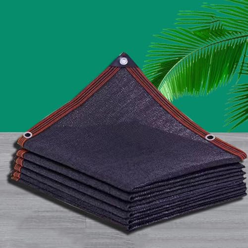 Schwarzes Sonnenschutznetz für Terrasse, Garten, 60 % UV-Schutz, Schattierungsnetz für Gewächshaus, Outdoor, Sonnensegel, Netzstoff (10 x 10 m) von Generisch