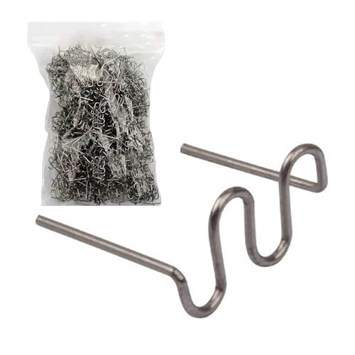 Schweißstäbe für die Stoßstangenreparatur,Stoßstangenreparaturstab,1000X Hot Staples Schweißstäbe - Wellen-Set, Schweißnägel, Zubehör, Lötdraht, Auto-Heißklammern, 0,8 mm, für Autos, SUVs, Limousinen, von Generisch