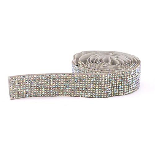 Selbstklebende Strassverzierung, Aufkleber, Band, Kette, Band, Band, Band für Dekoration, Handwerk, 23 mm Strass AB von Generisch