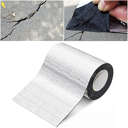 Selbstklebendes Bitumen-Klebeband mit Aluminiumfolie, Schuppen, Dachpappe, Wärmedämmung, Anti-UV-Reparatur, Oberflächenrisse, Fensterbankspalte, 1 x 10 m von Generisch