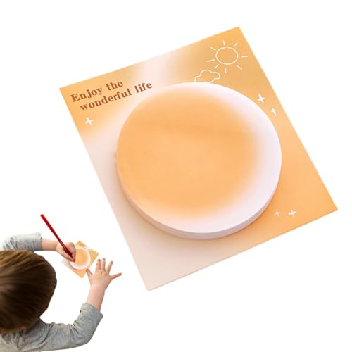 Self-Stick-Notiz-Pads, Gradientenfarbe klebrige Notizpolster Planer, Gradient Sticky Notes, lustige Spezialform-Haftnotizen Selbst-Stick-Memo-Pads für Kinder Erwachsene Schülern Schulhausgebrauch von Generisch