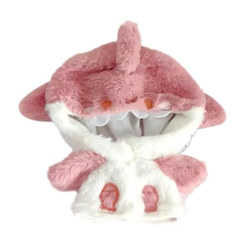 Shark Hoodie Kostüm Puppe Kleidung Anzug 20.0 cm Anime Plüsch Hoodie Dress-UpToy Kleidung Shark Doll Outfit Weiche Puppe Kleidung Puppenkleidung Anzug Shark Hoodie für Puppen von Generisch