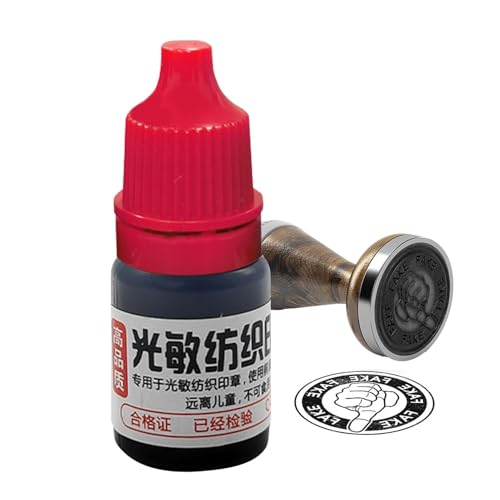 Siebdruckfarbe, 5 ml, Stoff-Tintenübertragungspaste, wasserabweisende Tinte, lichtempfindlich für Siebdruck, T-Shirt, Siebdruck, Baumwolle, Leinen, Stoffe von Generisch