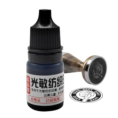 Siebdruckfarbe, 5 ml, lichtempfindliche Textiltinte, wasserfeste, lichtempfindliche Siebdruckfarbe für Siebdruck und T-Shirt-Herstellung von Generisch