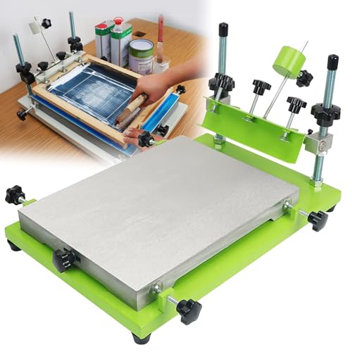 Siebdruckmaschine, manueller flacher Tisch, maximale Siebstärke 40 mm, Abmessungen 53 x 47,5 x 32 cm, ideal für verschiedene flache Produkte Siebdruckmaschine, manueller flacher Tisch, maximale Siebstärke 40 mm, Abmessungen 53 x 47,5 x 32 cm, ideal für verschiedene flache Produkte von Generisch