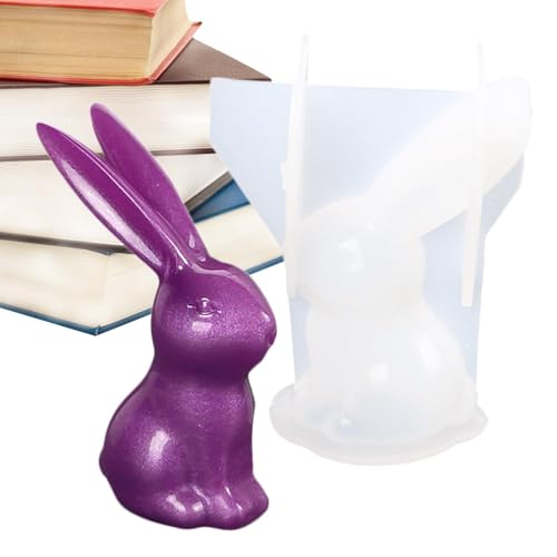 Silikon-Hasenformen, Kerzenherstellung, Harz, Epoxidharz, Gießformen – Cartoon-Hase, Seife, Ornament, Zubehör für Soja, , Ton, Gips Silikon-Hasenformen, Kerzenherstellung, Harz, Epoxidharz, Gießformen – Cartoon-Hase, Seife, Ornament, Zubehör für Soja, , Ton, Gips von Generisch