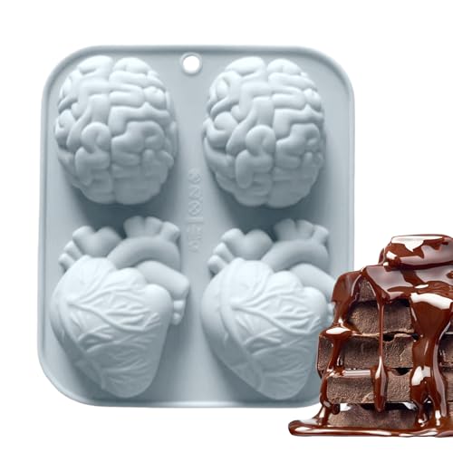 Silikone Förmchen Für Schokolade - Handgefertigte 3D-Herz Silikonform - Werkzeug Für Bastelarbeiten Muffin Seife Schokolade Dessert Silikone Förmchen Für Schokolade - Handgefertigte 3D-Herz Silikonform - Werkzeug Für Bastelarbeiten Muffin Seife Schokolade Dessert von Generisch