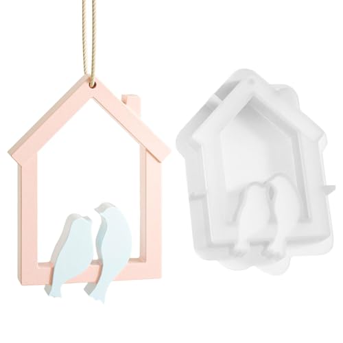 Silikonform Ostern Vogel, Vogel Silikonformen Gießformen, Hausformform, Haussilikonform, Vogelhaus-Dekorationsform Zum Aufhängen, Epoxidharz-Gussformen Für Gipsornamente, Ton, Heimdekoration Silikonform Ostern Vogel, Vogel Silikonformen Gießformen, Hausformform, Haussilikonform, Vogelhaus-Dekorationsform Zum Aufhängen, Epoxidharz-Gussformen Für Gipsornamente, Ton, Heimdekoration von Generisch