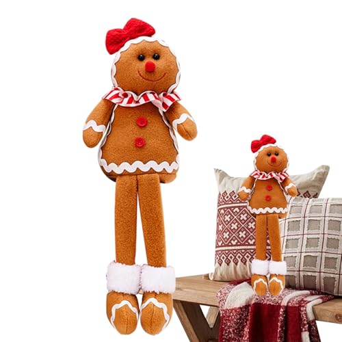 Spielzeug gefüllt mit Biskuitpuppe, Kissen für Kekspuppe, gefüllt mit Biskuitpuppe, Figuren mit Spielzeugen für Mädchen und Jungen von Bäckereien, Weihnachtsdekoration für die Feiertage von Generisch