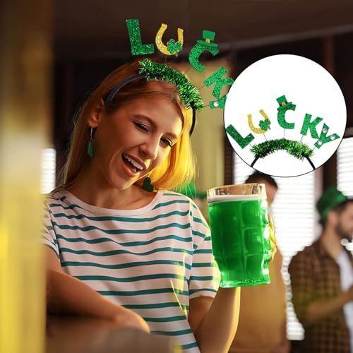 St. Patrick's Day Stirnband St. Patrick's Cute Haarband St. Patrick's Day Urlaub Party Zubehör Geburtstag Party Supplies (J, Einheitsgröße) von Generisch