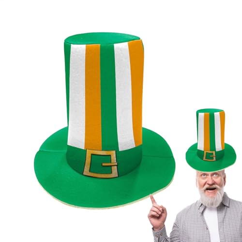 St. Patricks Partyhut, irischer Zylinderhut, Kleeblatt, Kobold, Kopfbedeckung, St. Patrick's Day, Zubehör, Baumspitze, Foto-Requisiten für Erwachsene, Teenager, Partygeschenke von Generisch