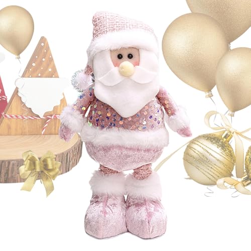 Stehende Weihnachtszwerge, Schneemannpuppe - Einziehbare weiche Puppen stehender Plüsch - Niedliche Winter-Wohndekoration, Bodendekoration mit, GNOME-Plüschstoff für den Innenbereich von Generisch