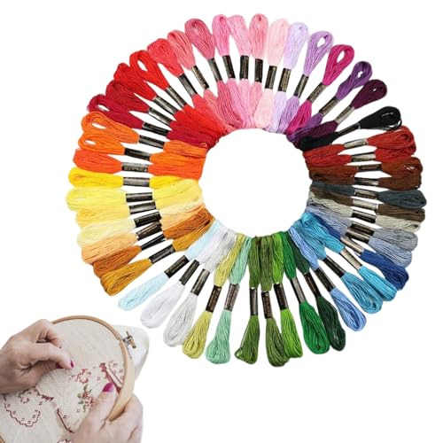 Stickgarn-Set – Boulen | Crafts Regenbogenfarben mit Zahnseide mit kostenloser Sticknadeln, für Armbänder zum Nähen von farbigen Querstreifen mit geflochtenen Maßstäben Stickgarn-Set – Boulen | Crafts Regenbogenfarben mit Zahnseide mit kostenloser Sticknadeln, für Armbänder zum Nähen von farbigen Querstreifen mit geflochtenen Maßstäben von Generisch