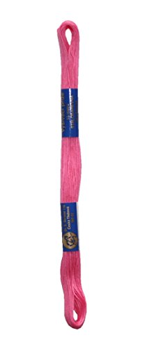 Stickgarn Stickfaden Knüpfgarn 100% Baumwolle 15 m rosa (3332) von Generisch