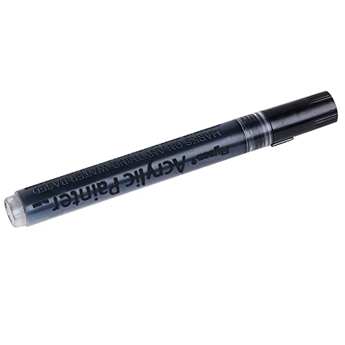 Stift 0,7 m (3 ml) Acrylschrift 1 PC Acrylfarbe Farben 12 wasserbasierte Stiftbreite Markierungen geruchlose Spritze Büro & Schreibwaren Bosbach Schwarz Auf (Black, One Size) von Generisch