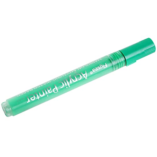 Stift 0,7 m (3 ml) Acrylschrift 1 PC Acrylfarbe Farben 12 wasserbasierte Stiftbreite Markierungen geruchlose Spritze Büro & Schreibwaren Bosbach Schwarz Auf (Green, One Size) von Generisch