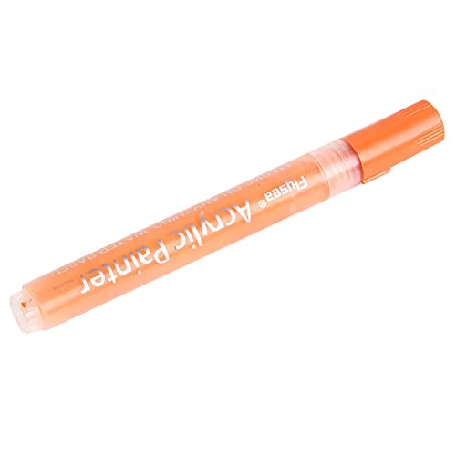 Stift 0,7 m (3 ml) Acrylschrift 1 PC Acrylfarbe Farben 12 wasserbasierte Stiftbreite Markierungen geruchlose Spritze Büro & Schreibwaren Bosbach Schwarz Auf (Orange, One Size) von Generisch