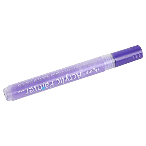 Stift 0,7 m (3 ml) Acrylschrift 1 PC Acrylfarbe Farben 12 wasserbasierte Stiftbreite Markierungen geruchlose Spritze Büro & Schreibwaren Bosbach Schwarz Auf (Purple, One Size) von Generisch