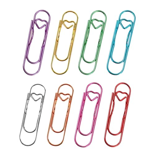 Stiftklammern aus Metall – 8 x Notizbuch-Metall-Bleistift-Clips, tragbare Stifthalter-Clips, multifunktionale Büroklammern, tragbarer Stifthalter, geeignet für tägliches Studium, Arbeit von Generisch