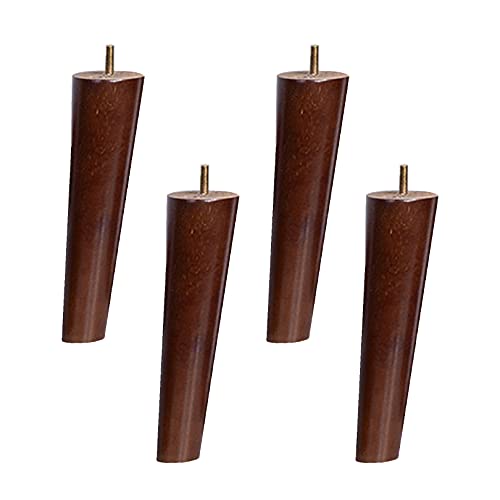 Stilvolle Möbelbeine aus Walnussholz, mit vorgebohrten M8-Schrauben für Sofas, Couchtische, TV-Schränke, 30 cm Höhe, elegante Holzfüße, um Ihre Wohnkultur zu verschönern, 4 Stück Stilvolle Möbelbeine aus Walnussholz, mit vorgebohrten M8-Schrauben für Sofas, Couchtische, TV-Schränke, 30 cm Höhe, elegante Holzfüße, um Ihre Wohnkultur zu verschönern, 4 Stück von Generisch