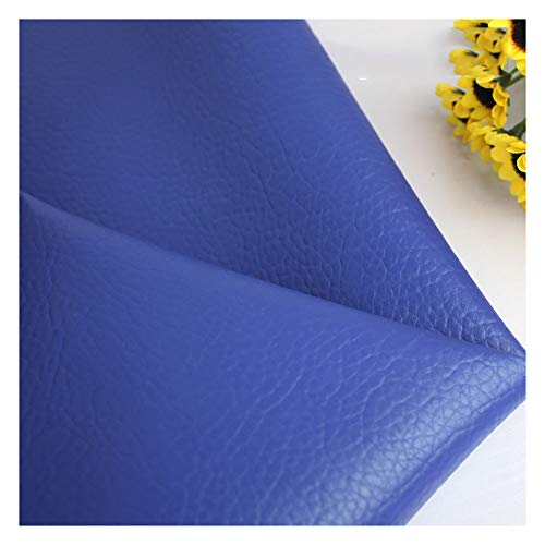 Strapazierfähiger saphirblauer Kunstleder-Auto-Futter, Polsterstoff, PU-Material (1,38 x 30 cm) von Generisch