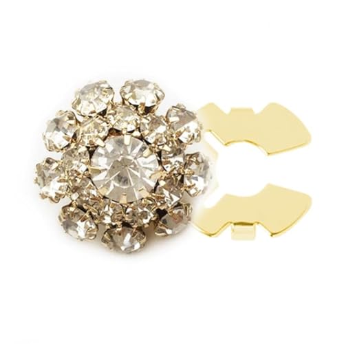 Strass-Knopfabdeckungen, 5 Stück, Strass-Knöpfe für Damen, Blusen, abnehmbare Hemdknöpfe, Kristallknopf-Clips, F-Schmuck, von Generisch