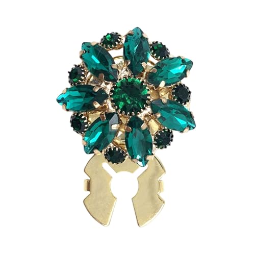 Strass-Knopfabdeckungen, abnehmbare Kristallknöpfe für Damen, abnehmbare Hemdmanschettenknöpfe, Blumen-Charm-Accessoires, Blumen-Ärmelknopfabdeckung, Kristallverzierungen, flache Rückseite von Generisch