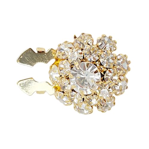 Strass-Knopfabdeckungen – Abnehmbare Kristallknöpfe Für Damen, Blumen-Charm-Accessoires | Verzierungen Zur Schmuckherstellung, Kristallknöpfe Mit Flacher Rückseite, Dekorative Knopfabdeckungen Für Kun von Generisch