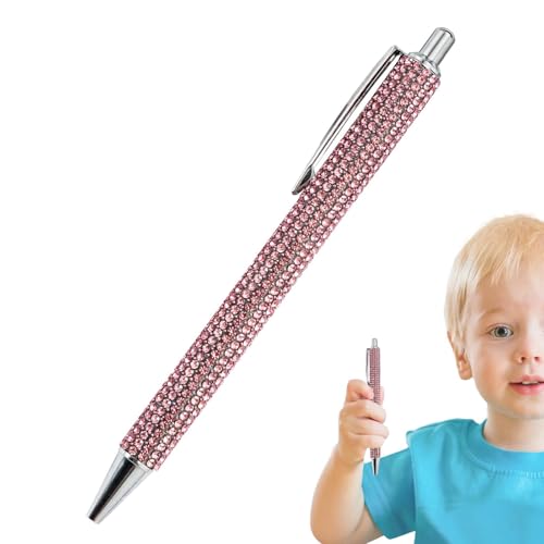 Strass-Kugelschreiber - Eleganter Glitzer-Kugelschreiber | Vielseitiger Bling Sparkly Metallstift | Praktischer Bling Pen | Ausgefallener funkelnder Kristallstift für stilvolles und elegantes von Generisch