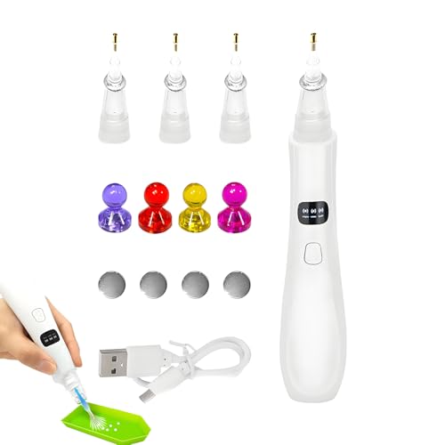 Strassstift, elektrischer Strasskunstmalerei Pen,Elektrischer Strass -Applikator Pen - Automatische wiederaufladbare ruhige kabellose Zeichenwerkzeuge mit 3 einstellbaren Modi für Erwachsene Lack Puzz Strassstift, elektrischer Strasskunstmalerei Pen,Elektrischer Strass -Applikator Pen - Automatische wiederaufladbare ruhige kabellose Zeichenwerkzeuge mit 3 einstellbaren Modi für Erwachsene Lack Puzz von Generisch