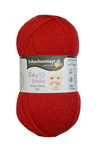 Strickgarn Garn Bravo Baby 50g 185m rot (1030) von Generisch