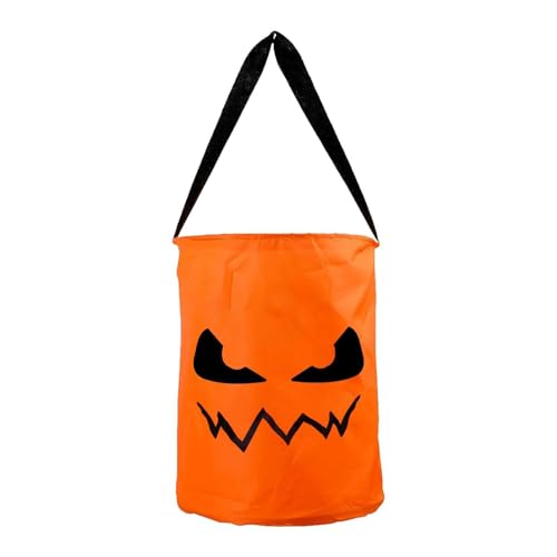 Süßes oder Saures-Tüten leuchten,Halloween-Süßigkeitstüten leuchten - -Süßes-oder-Leckerei-Partytüten Goodie Bags,Großer Süßigkeiten-Eimer, leuchtende -Geschenktüten, Halloween-Partytüten für Kinder von Generisch