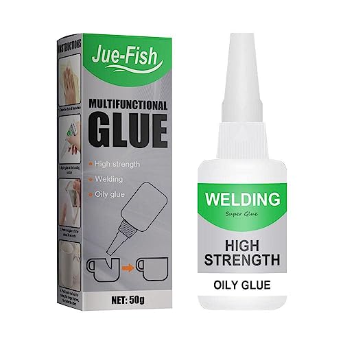 Superkleber zum Schweißen Universal Super Kleber, Mächtiger Universalkleber, Universalkleber Transparent, Kleben Statt Bohren Extra Stark für Kunststoff Metall Keramik Leder Harz 50/30ml (50ml) von Generisch