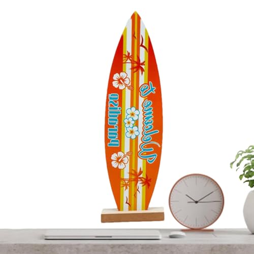 Surfbrett-Mittelstücke für Tische, Sommerdekorationen, Holz-Surfbrett-Dekoration für Wand, Surfbrett-Strandschilder, tropische Bartisch-Mittelstücke für Urlaubsdekoration von Generisch